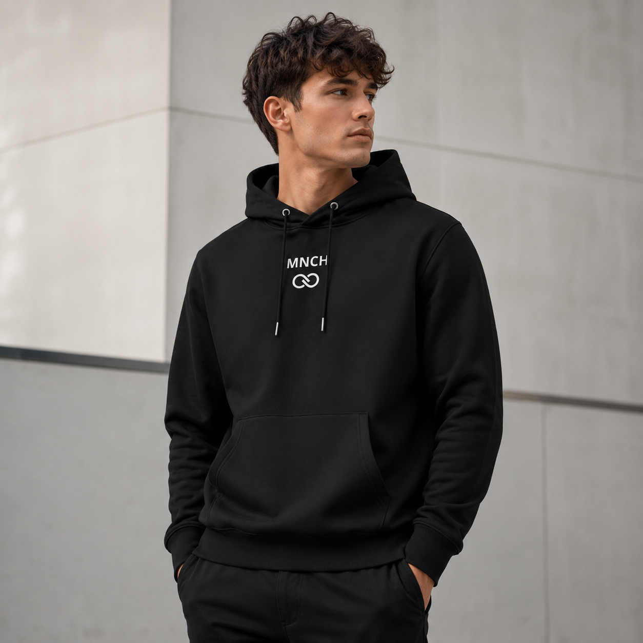 Sweat à capuche Unisexe MONARCH - Black