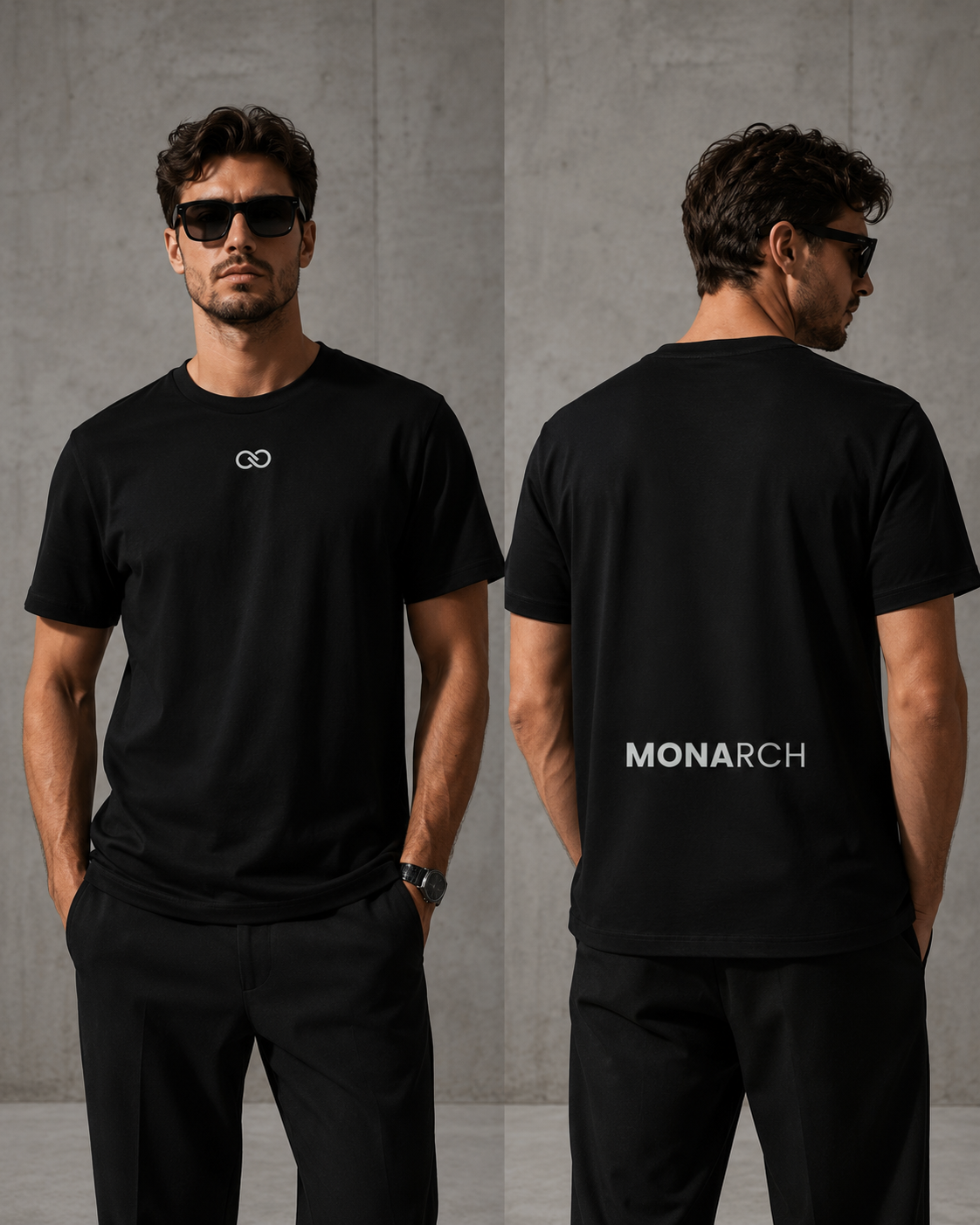 T-shirt unisexe MONARCH - Black