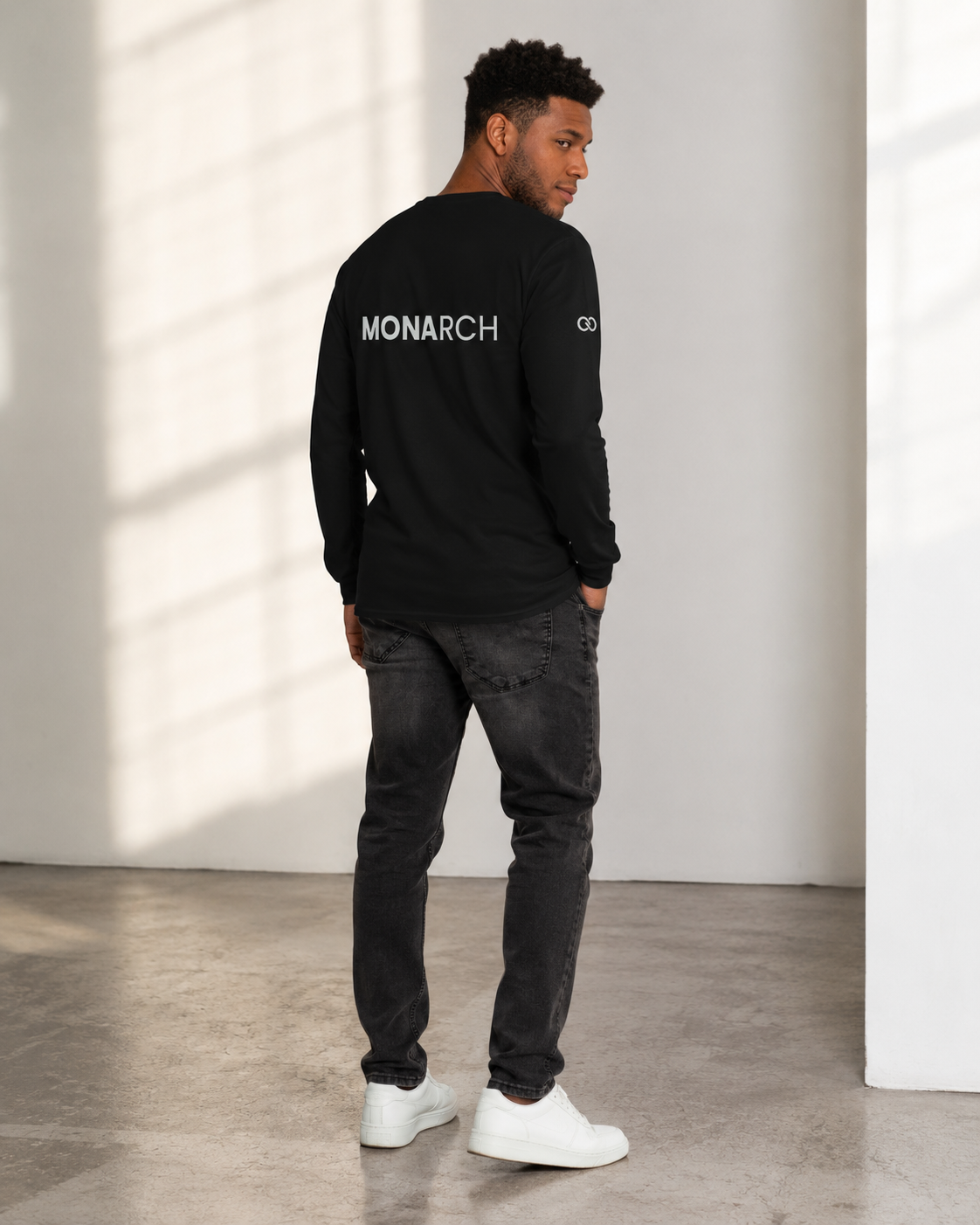 T-shirt à manches longues MONARCH - Black