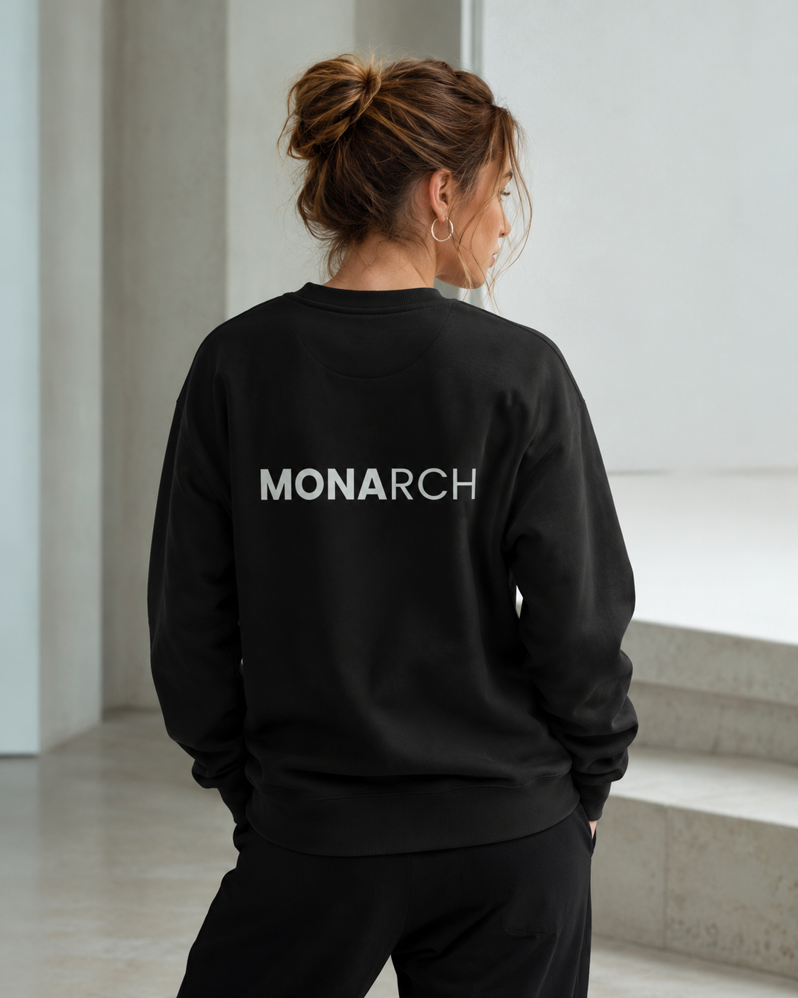 Sweat-shirt unisexe MONARCH - Black