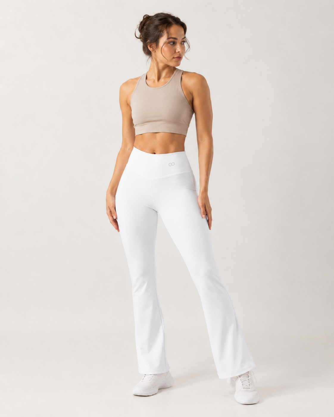 MONARCH Flared Leggings - White