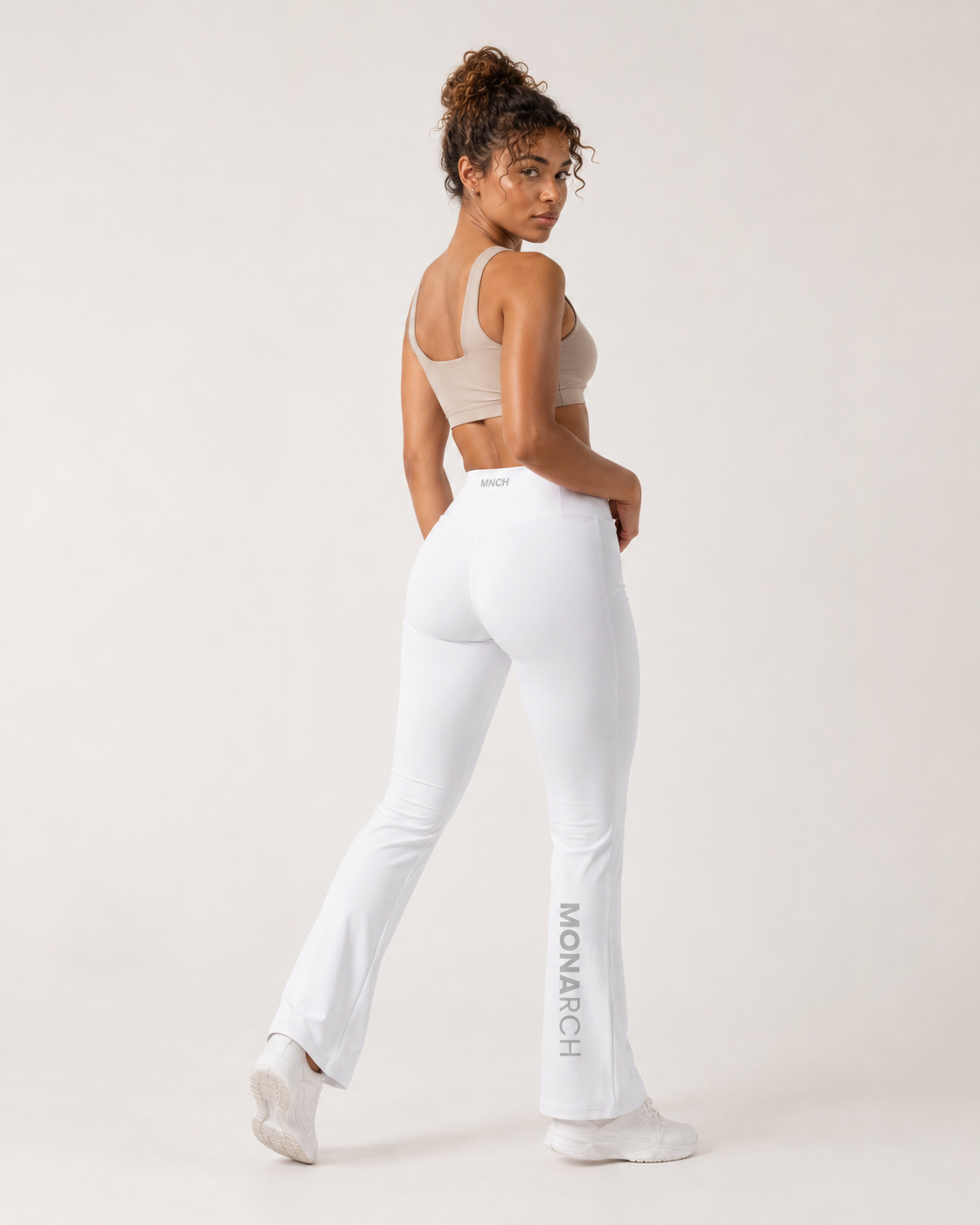 MONARCH Flared Leggings - White