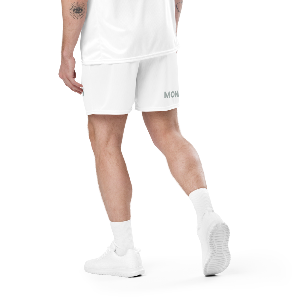 MONARCH Unisex Knit Shorts - White
